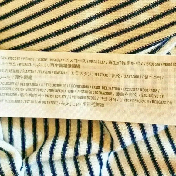 ABERCROMBIE & FITCH Women Long Sleeve Pull Over Cold Shoulder Striped Top Sz XS - Picture 11 of 12